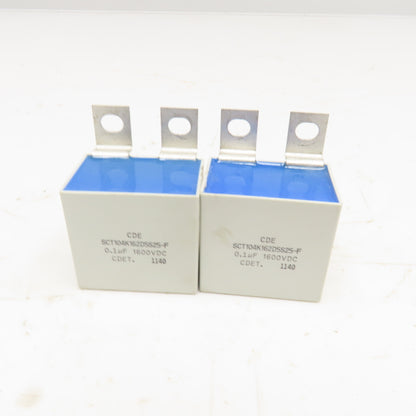 CDE SCT104K162D5S25-F 0.1uF 1600VDC Capacitor Lot Of 2