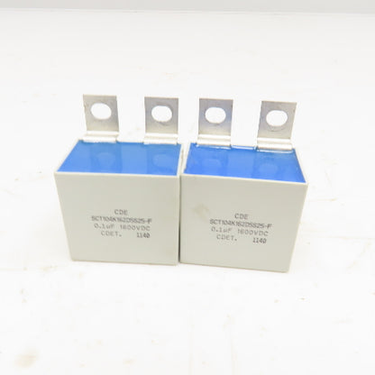 CDE SCT104K162D5S25-F 0.1uF 1600VDC Capacitor Lot Of 2