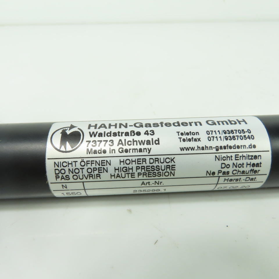 Hahn-Gasfedern 235299.1 Gas Pressure Spring Cylinder