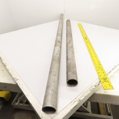 SA312 SCH 40S TP304 2" Stainless Steel Pipe 72" & 48" Lot Of 2
