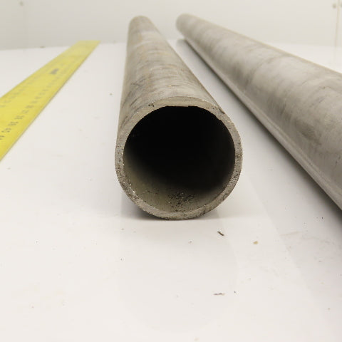 SA312 SCH 40S TP304 2" Stainless Steel Pipe 72" & 48" Lot Of 2