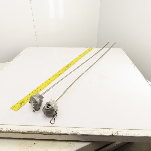 SW Controls Temperature Transmitter 59" Probe (Bent Rod) Lot Of 2