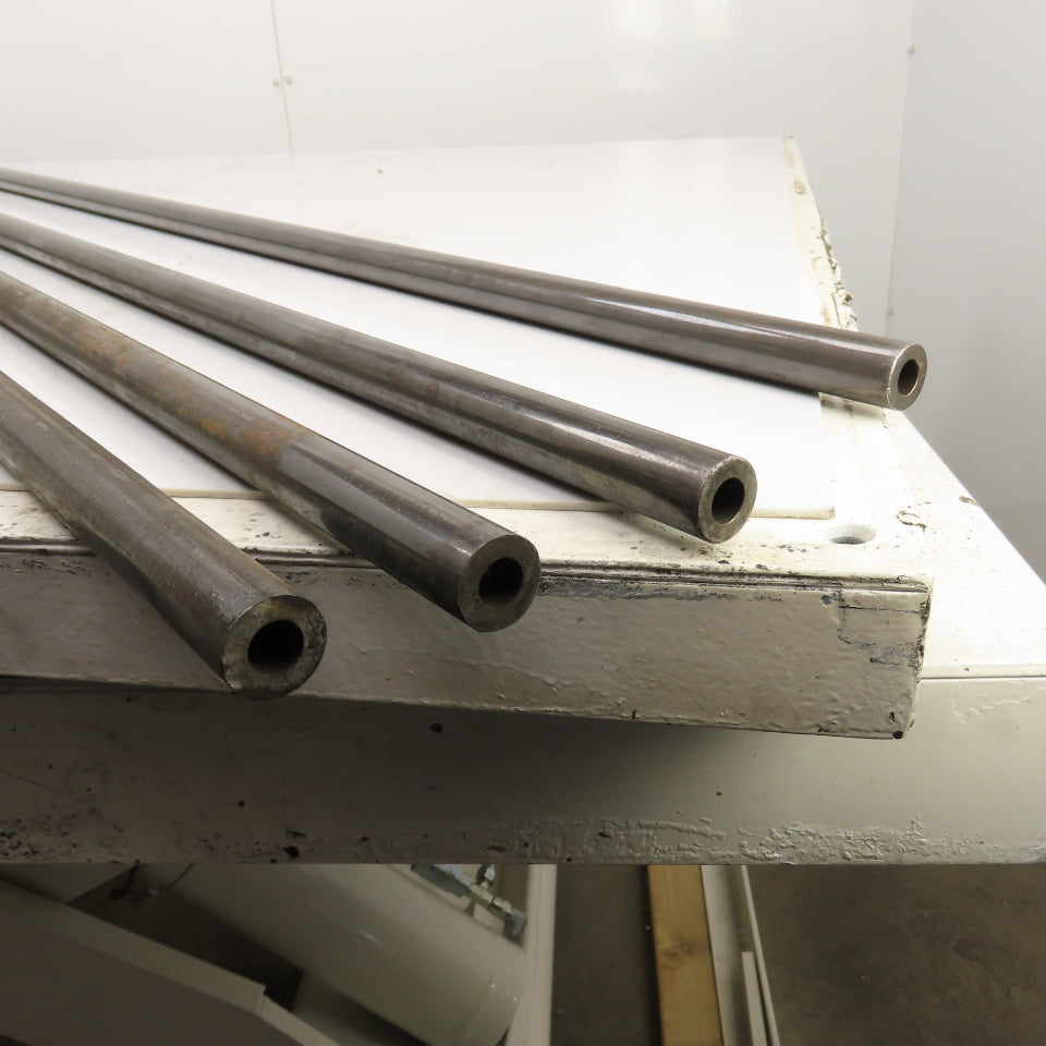 1" OD x 1/2" ID x 72" (6') Long x 1/4" Wall Round Steel Tube Lot Of 4