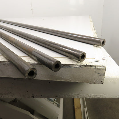 1" OD x 1/2" ID x 72" (6') Long x 1/4" Wall Round Steel Tube Lot Of 4