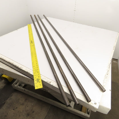 1" OD x 1/2" ID x 72" (6') Long x 1/4" Wall Round Steel Tube Lot Of 4