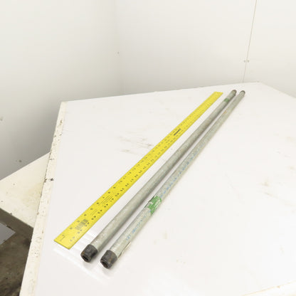 Southland 3/4 x 48" (4')) Galvanized SCH 40 Threaded Pipe Nipple Lot of 2