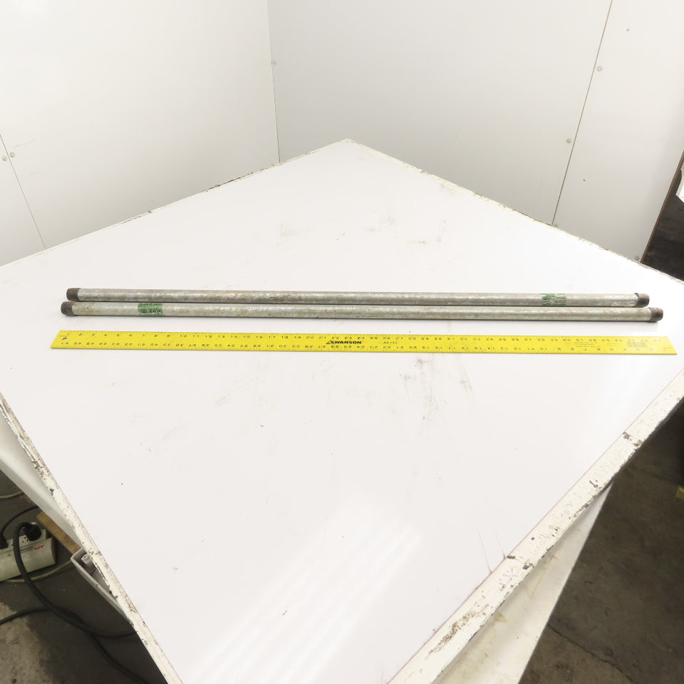 Southland 3/4 x 48" (4')) Galvanized SCH 40 Threaded Pipe Nipple Lot of 2