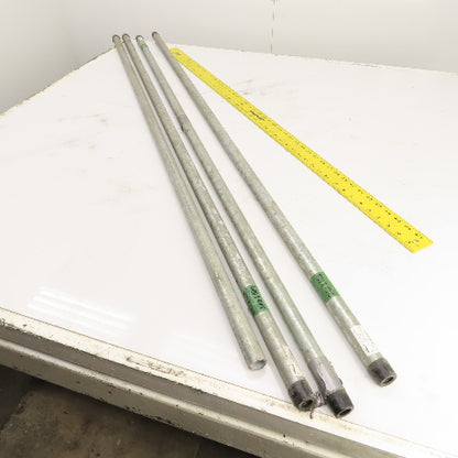Southland 3/4 x 60" (5') Galvanized SCH 40 Threaded Pipe Nipple Lot of 4