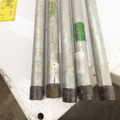 Southland 3/4 x 72" (6') Galvanized SCH 40 Threaded Pipe Nipple Lot of 5
