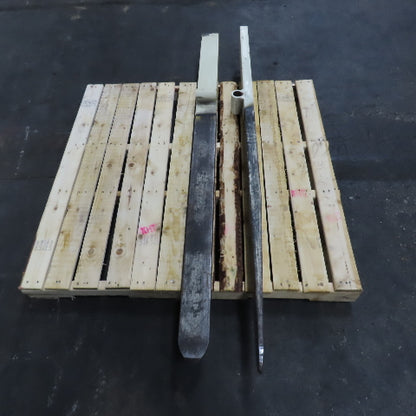 Yale 162G 42" Forks For Stand On Order Picker Forklift 69-1/2" OAL Set Of 2