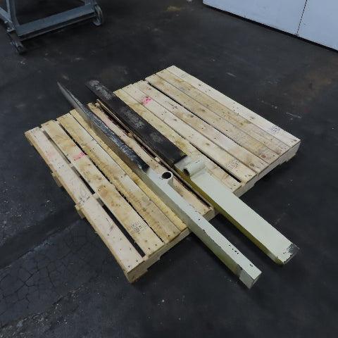 Yale 162G 42" Forks For Stand On Order Picker Forklift 69-1/2" OAL Set Of 2