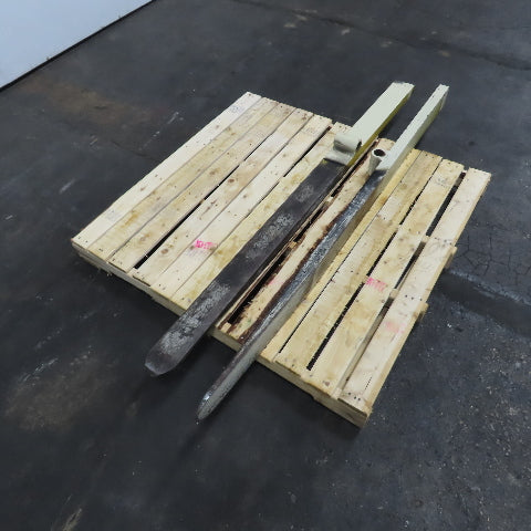 Yale 162G 42" Forks For Stand On Order Picker Forklift 69-1/2" OAL Set Of 2