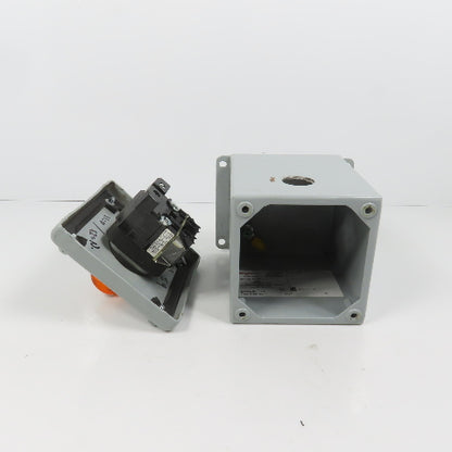 Hoffman E1PBX Nema 12, 13 Pushbutton Enclosure W/ Allen Bradley 800TC-PB16A