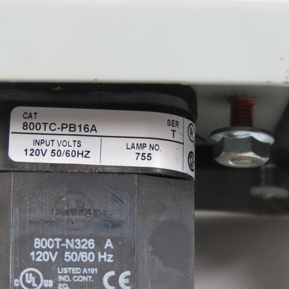 Hoffman E1PBX Nema 12, 13 Pushbutton Enclosure W/ Allen Bradley 800TC-PB16A