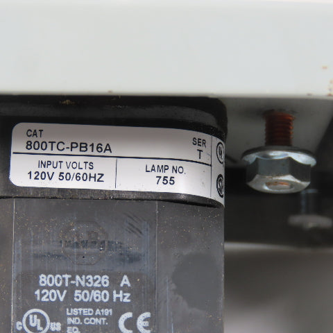 Hoffman E1PBX Nema 12, 13 Pushbutton Enclosure W/ Allen Bradley 800TC-PB16A