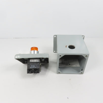 Hoffman E1PBX Nema 12, 13 Pushbutton Enclosure W/ Allen Bradley 800TC-PB16A