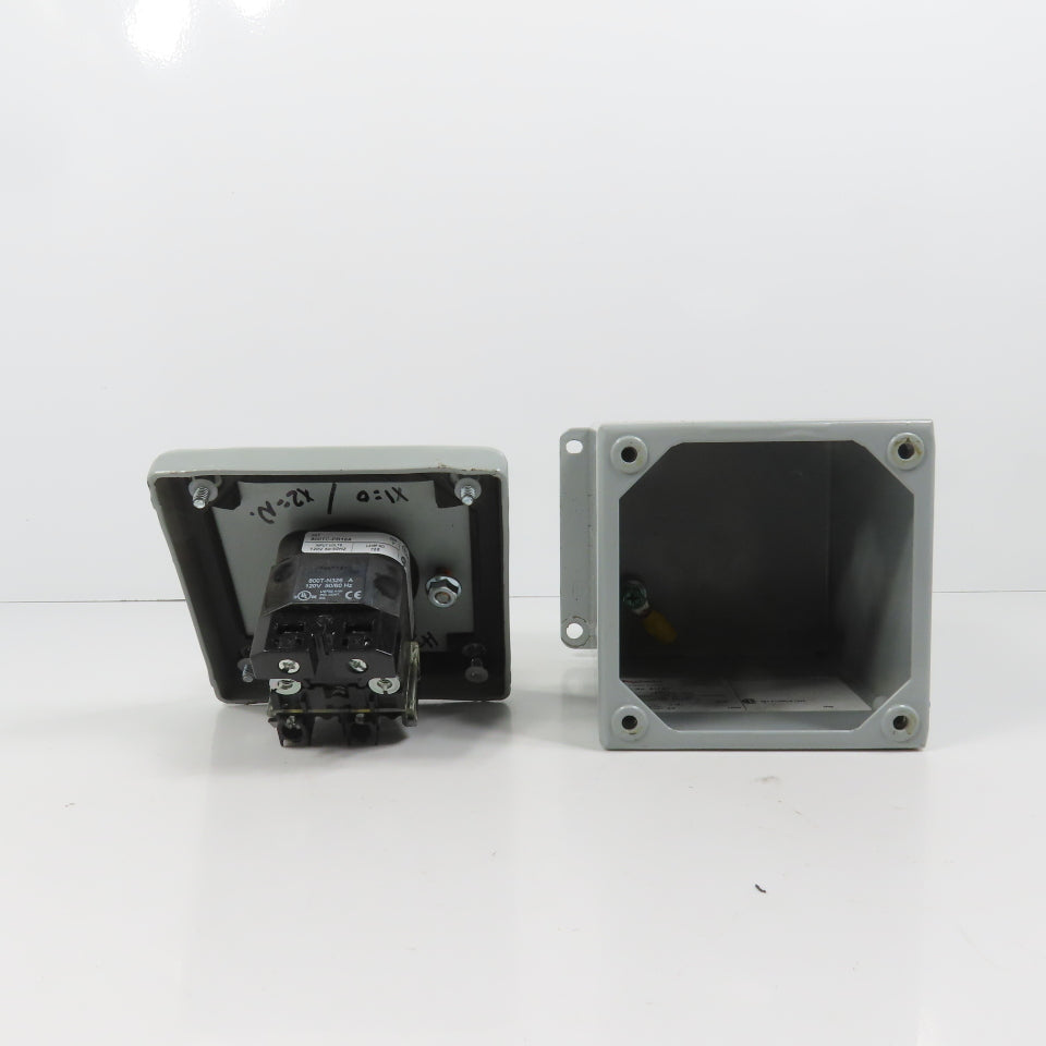 Hoffman E1PBX Nema 12, 13 Pushbutton Enclosure W/ Allen Bradley 800TC-PB16A