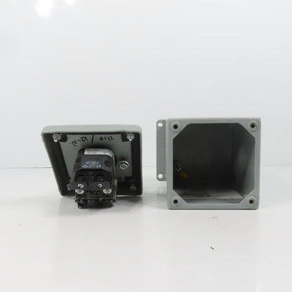 Hoffman E1PBX Nema 12, 13 Pushbutton Enclosure W/ Allen Bradley 800TC-PB16A
