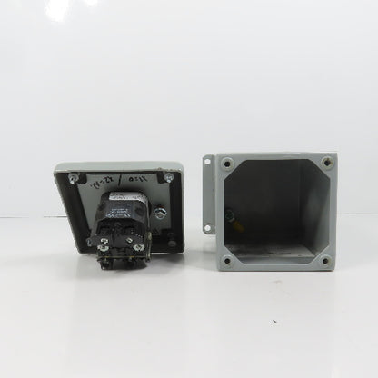Hoffman E1PBX Nema 12, 13 Pushbutton Enclosure W/ Allen Bradley 800TC-PB16A