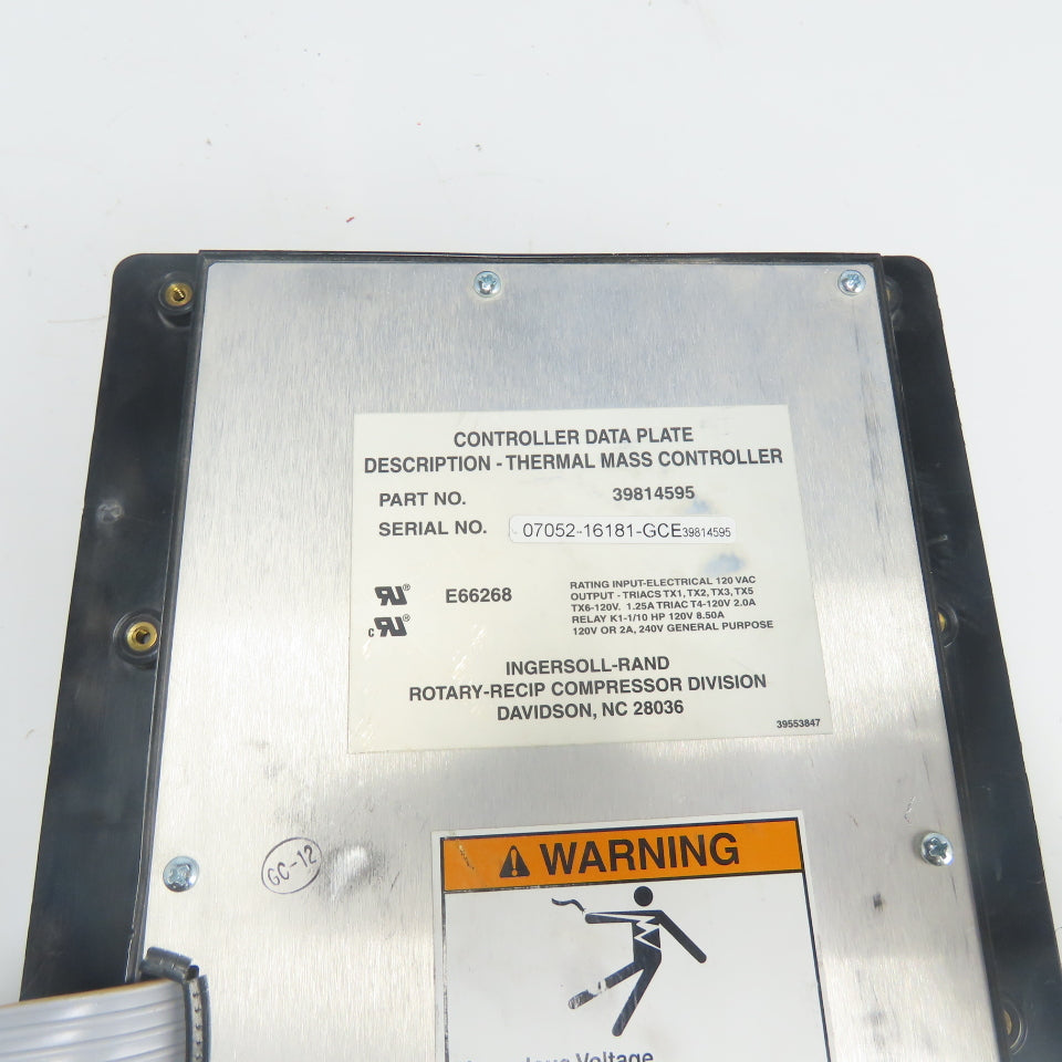 Ingersoll Rand 39814595 Thermal Mass Controller Operator Panel 120V