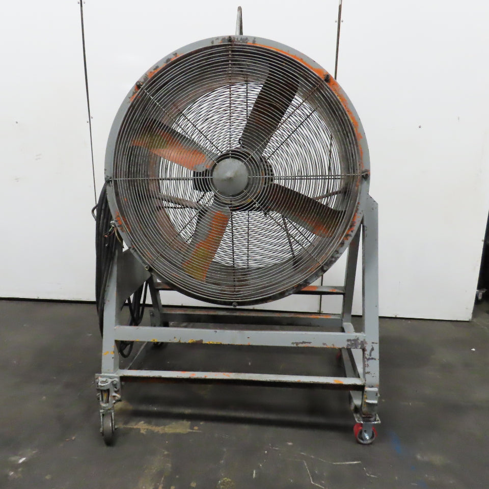 Aerovent LS429 42" Industrial Air Mover Blower Drum Fan 460V 5HP 84' Cord Tested