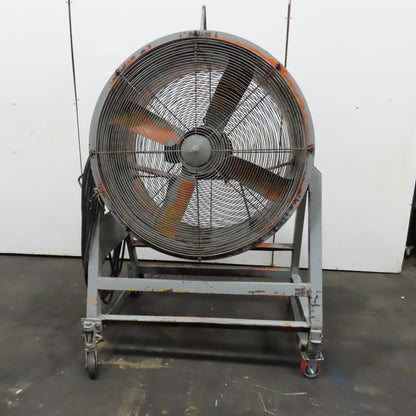 Aerovent LS429 42" Industrial Air Mover Blower Drum Fan 460V 5HP 84' Cord Tested