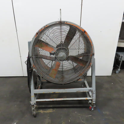 Aerovent LS429 42" Industrial Air Mover Blower Drum Fan 460V 5HP 84' Cord Tested