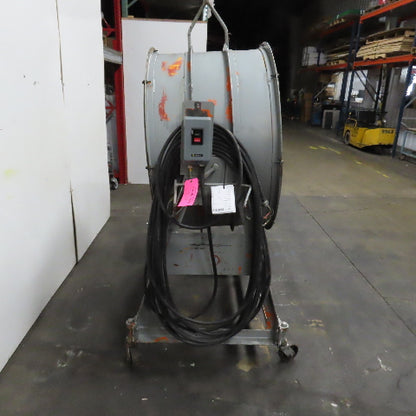 Aerovent LS429 42" Industrial Air Mover Blower Drum Fan 460V 5HP 84' Cord Tested