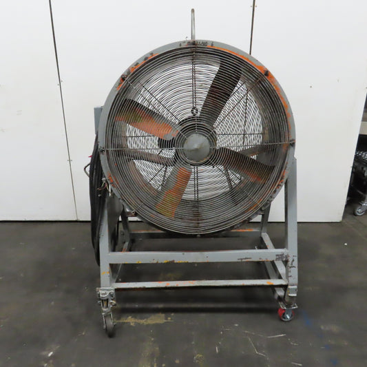 Aerovent LS429 42" Industrial Air Mover Blower Drum Fan 460V 5HP 84' Cord Tested