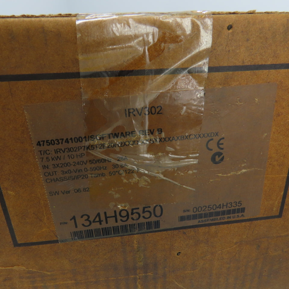 Ingersoll Rand 134H9550 IRV302 Drive 7.5KW/10HP IRV302P7K5T2E20H2