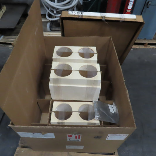 Rex Materials PLS-002679-1 Vacuum Formed Bung For 6-5/8" OD Tube Lot Of 5
