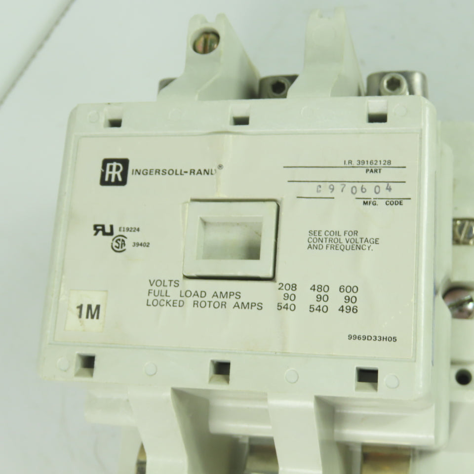 Ingersoll Rand 39162128 Size 3 Motor Starter 600V 110-120V Coil