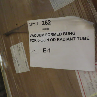 Rex Materials PLS-002679-1 Vacuum Formed Bung For 6-5/8" OD Tube Lot Of 3
