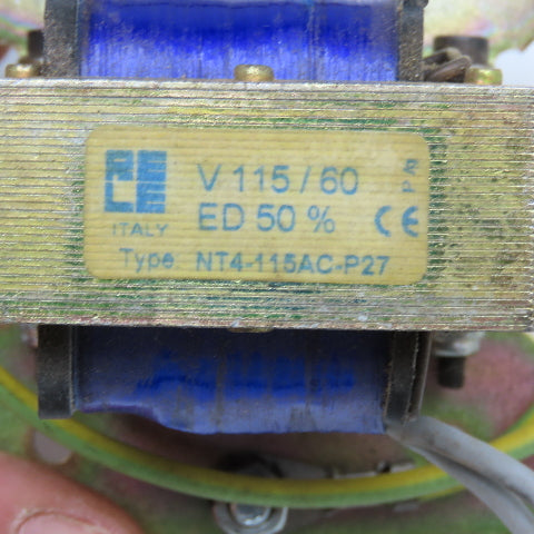 Italiana Rele NT4-115AC-P27 115V 60Hz Solenoid Coil