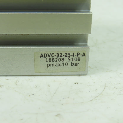 Festo ADVC-32-25-I-P-A Double Acting Pneumatic Cylinder 32mm Bore 25mm Stroke