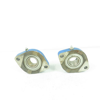SNR FD 206 2-Bolt Flange-Mount Ball Bearing 1-3/16" Bore Lot Of 2