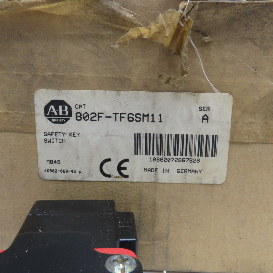 Allen Bradley 802F-TF6SM11 230/250V Keyed Safety Interlock Switch