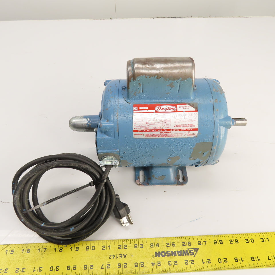 Dayton 5K286K 3/4HP AC Electric Motor 3450RPM 115/230V 1PH F56 Frame Tested