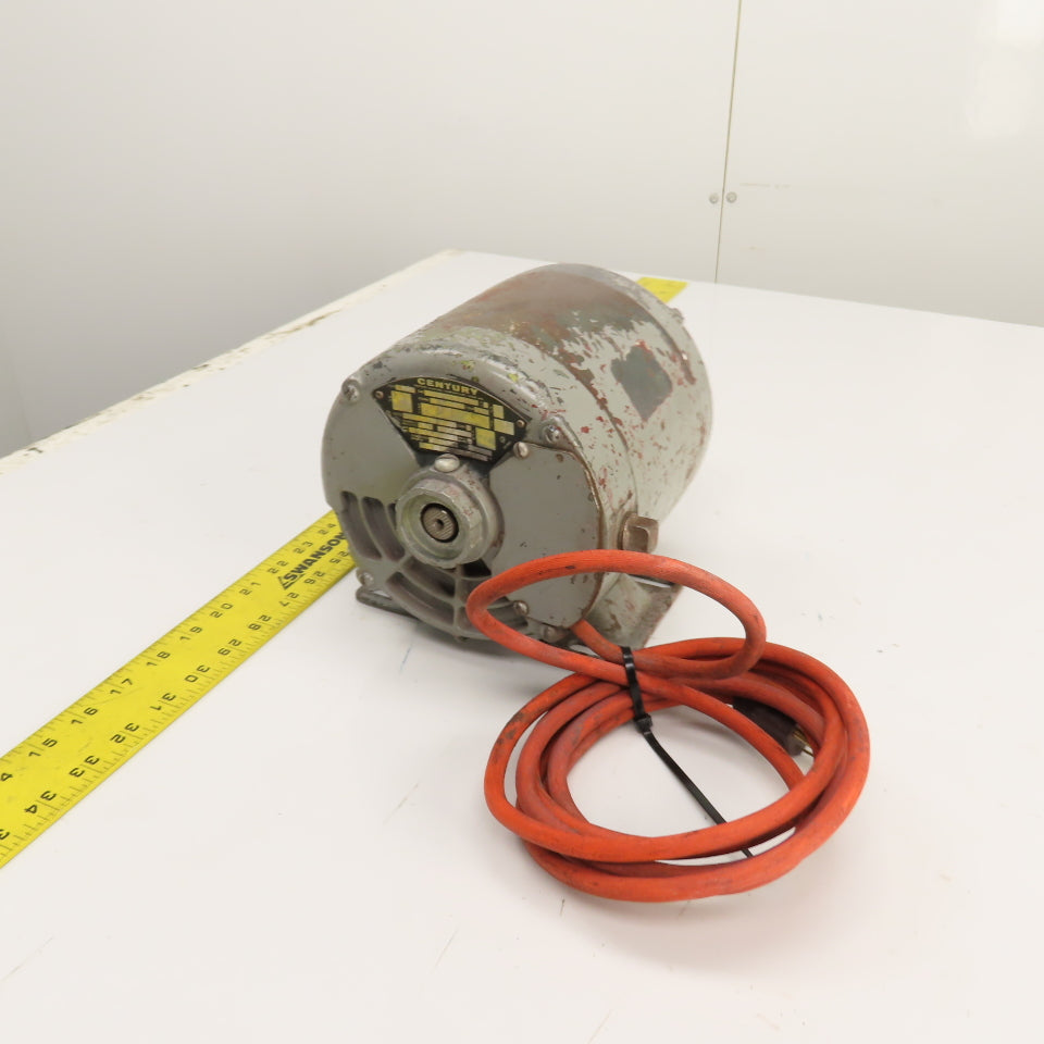 Century EMI8-111329-01 1/6HP Electric Motor 1725RPM 115V 1PH B56Z Frame Tested
