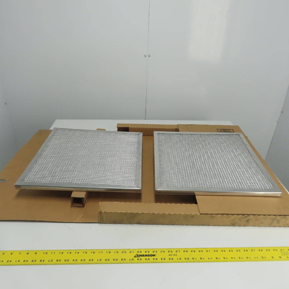 Aluminum Mesh Filter Element 19-1/2" x 19-1/2" Lot Of 2