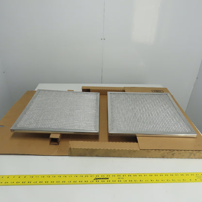 Aluminum Mesh Filter Element 19-1/2" x 19-1/2" Lot Of 2