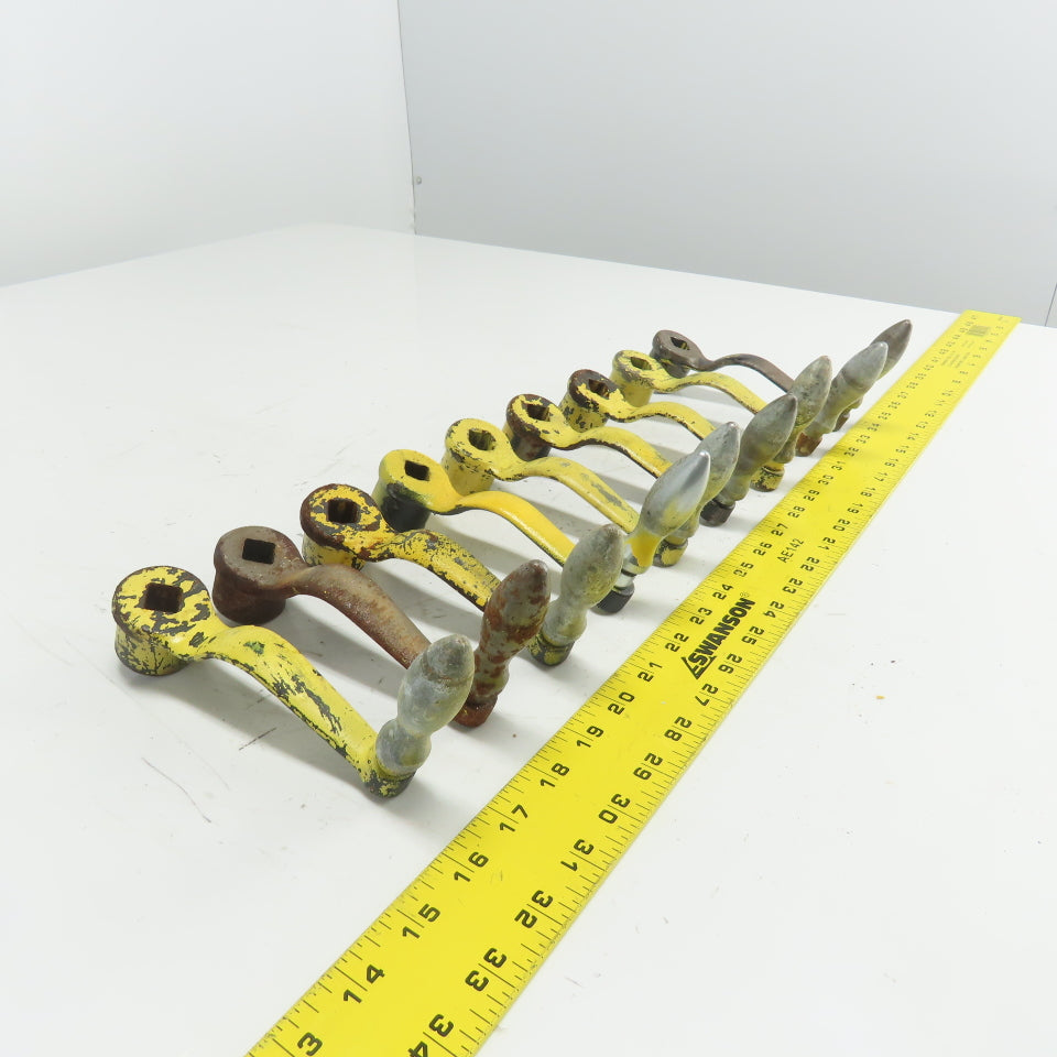 9/16" Manual Handle Crank From Torwegge Machine Lot Of 9