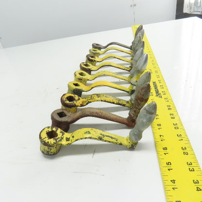 9/16" Manual Handle Crank From Torwegge Machine Lot Of 9