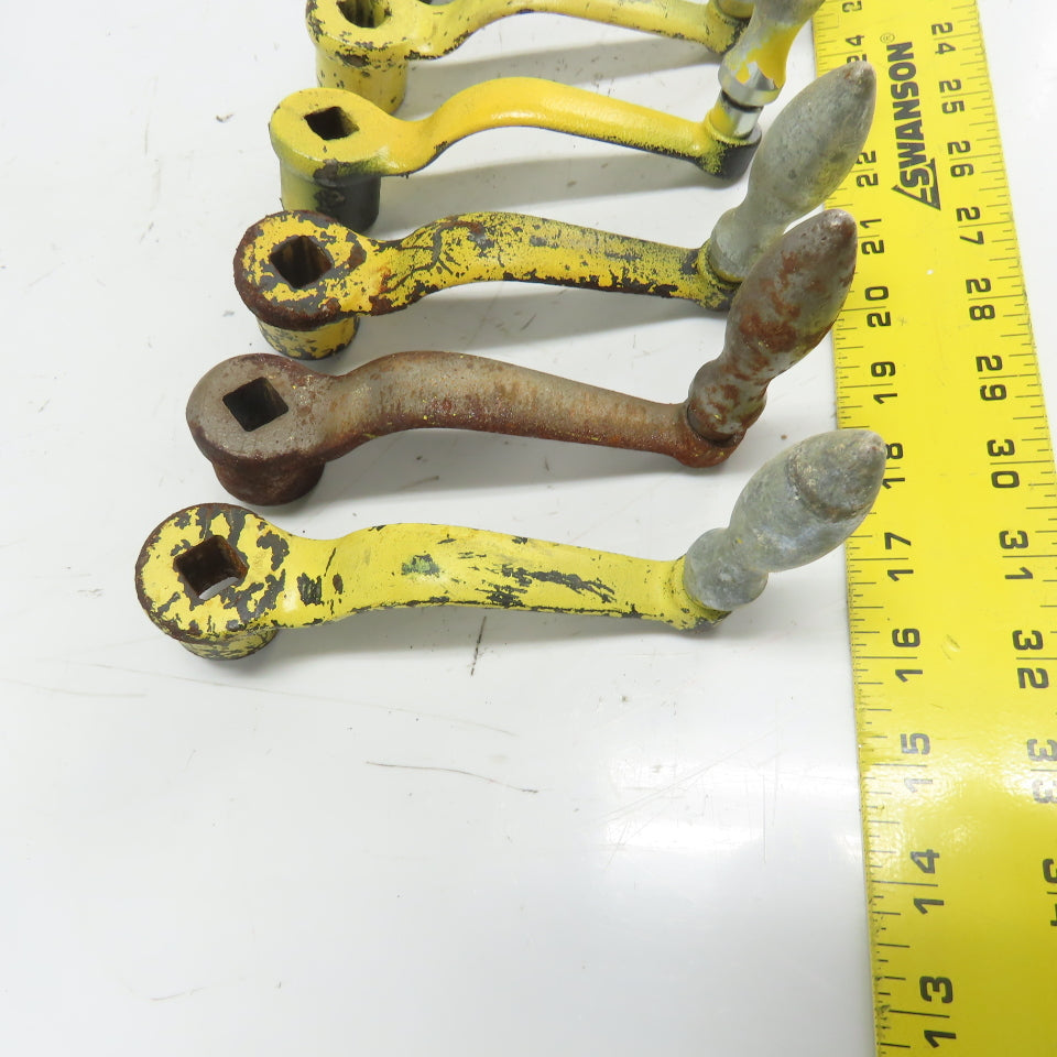 9/16" Manual Handle Crank From Torwegge Machine Lot Of 9