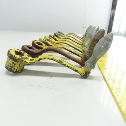 9/16" Manual Handle Crank From Torwegge Machine Lot Of 9