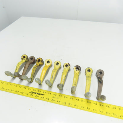 9/16" Manual Handle Crank From Torwegge Machine Lot Of 9