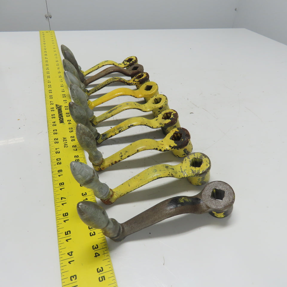 9/16" Manual Handle Crank From Torwegge Machine Lot Of 9