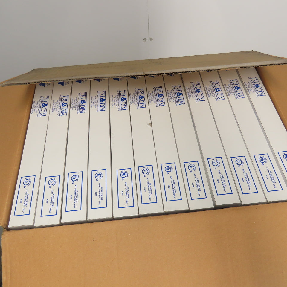 Tri Dim 825P Tri-Pleat 16" x 25" x 2" Air Filter Lot Of 12