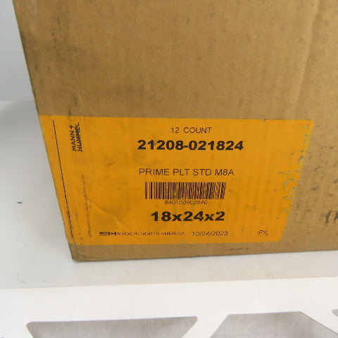 Pamlico Air 21208-021824 Prime8 18" x 24" x 2" Air Filter Merv8a Lot Of 12