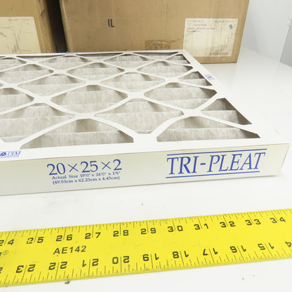 Tri Dim 825P Tri-Pleat 16" x 25" x 2" Air Filter Lot Of 16